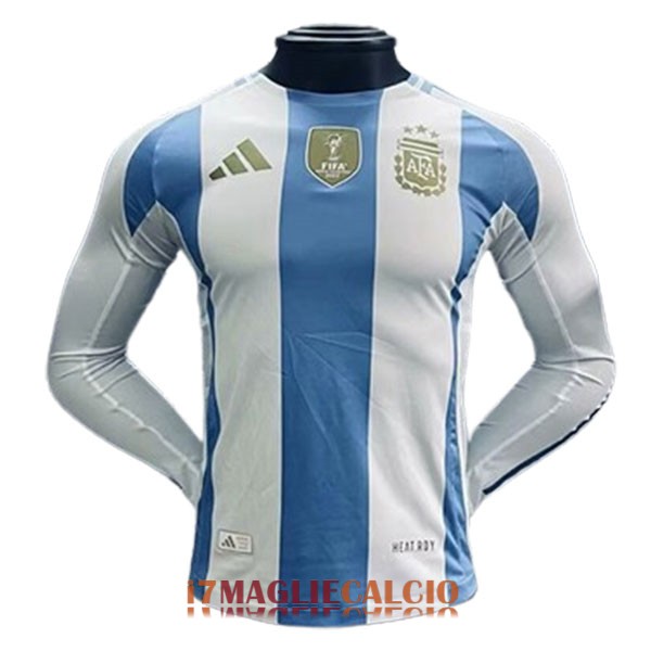 maglia argentina manica lunga casa versione player 2024-2025