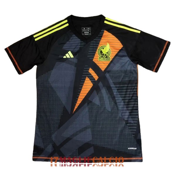 maglia messico portiere Copa America nero grigio giallo arancione 2024-2025