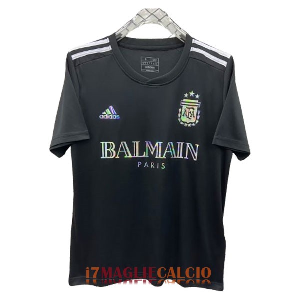 maglia argentina edizione speciale balmain nero 2023-2024