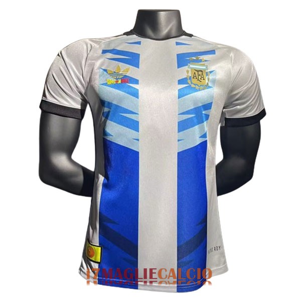 maglia argentina edizione speciale versione player bianco blu nero 2024-2025