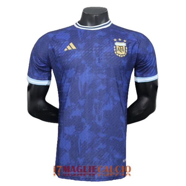 maglia argentina edizione speciale versione player mimetico blu 2024-2025