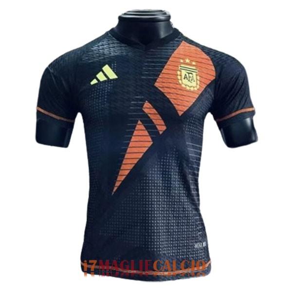 maglia argentina portiere Copa America versione player nero arancione giallo 2024-2025