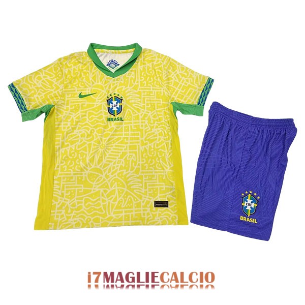 maglia brasile bambini casa 2024-2025