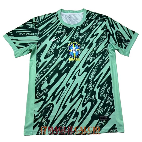 maglia brasile portiere verde nero 2024-2025