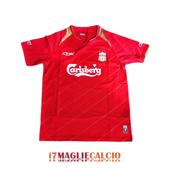 maglia Liverpool retro carlsberg campionato rosso 2005-2006