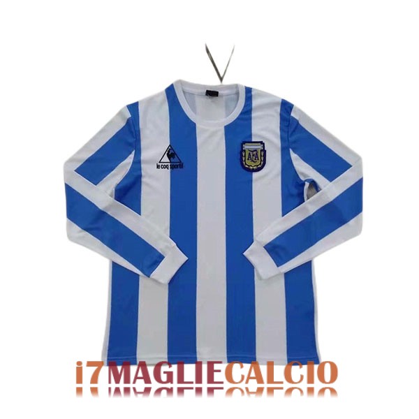 maglia argentina retro manica lunga casa 1986