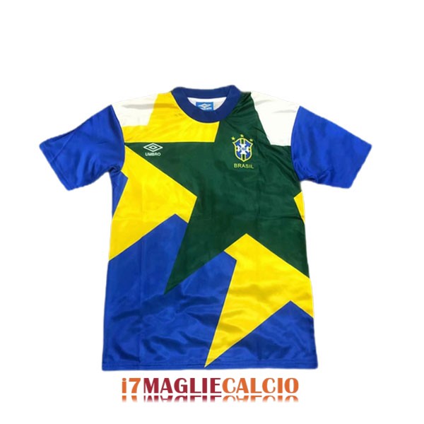 maglia brasile retro formazione blu giallo verde 1993-1994