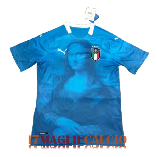 maglia italia mona lisa edizione speciale blu 2020