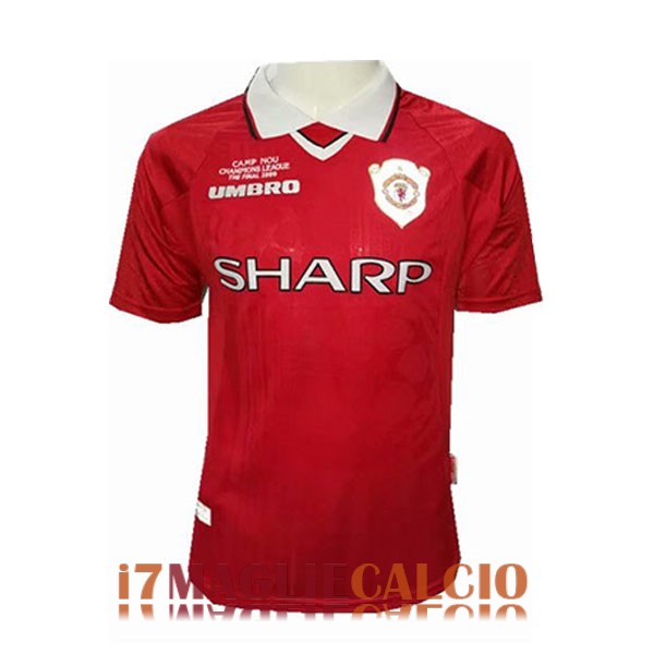 maglia manchester united retro campionato rosso 1999 2000