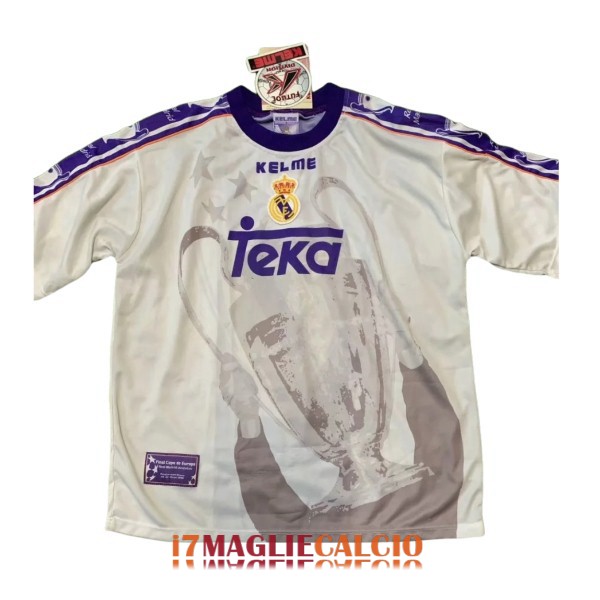 maglia real madrid retro edizione speciale bianco viola 1998
